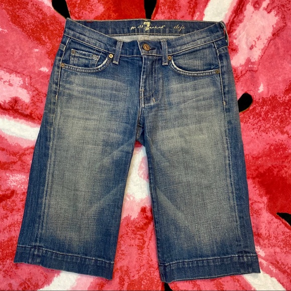 7 For All Mankind Jeans Dojo Bermuda Shorts - Picture 5 of 12